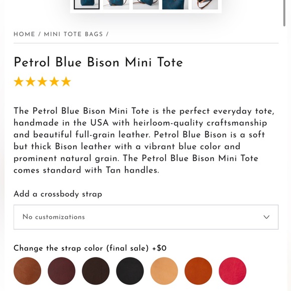 KMM & Co. Mini Petrol bag - Picture 10 of 11